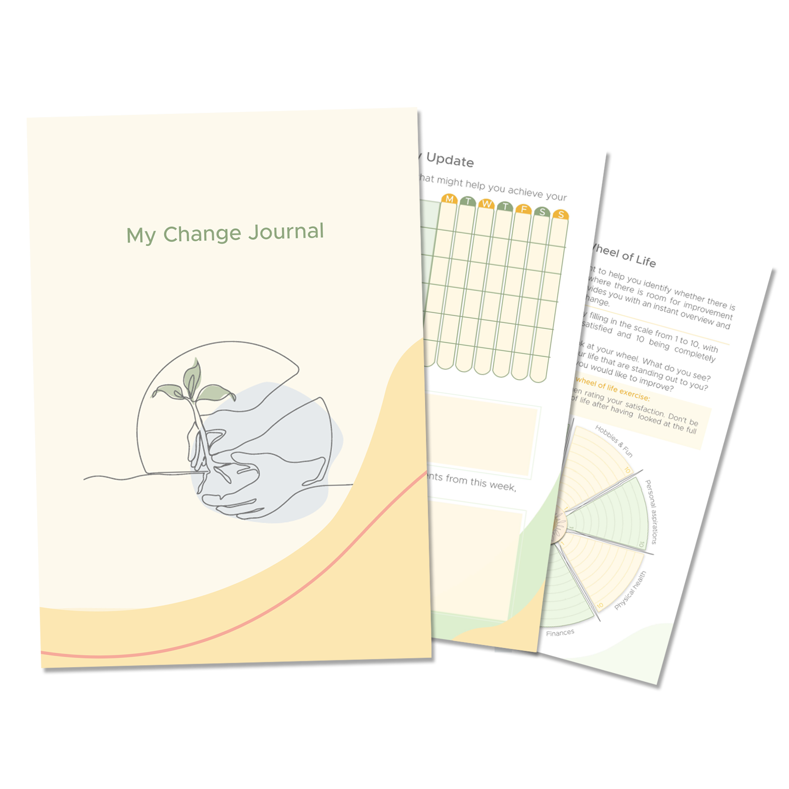 book cover header image1 Change journal sample pages example